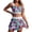 White, variant on YIFUNIN Women's Sexy Printed Three Piece Bikini Set Swimsuit with Sarong Cover Up for Women Beach Vacation Honeymoon Pool Party,Navy L
