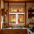 thumbnail image 5 of Gumesh Kitchen Curtains, Short Non-See-Through Privacy Tier Curtains, Light Filtering Semi Sheer Small Window Drapes for Bathroom Cafe, 3Pcs, 5 of 7