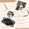 thumbnail image 3 of FORMRS Women Crossbody Purse with Chain Strap Vegan Leather Shoulder Handbag, Wooden Boat, 3 of 7
