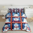 thumbnail image 2 of Manfei Xmas Snowmen King Size Comforter Sets,Merry Christmas Bedding Comforter Set,Happy New Year Bedding Set For Child,Breathable Home Decor Reversible,3 Pieces, 2 of 8
