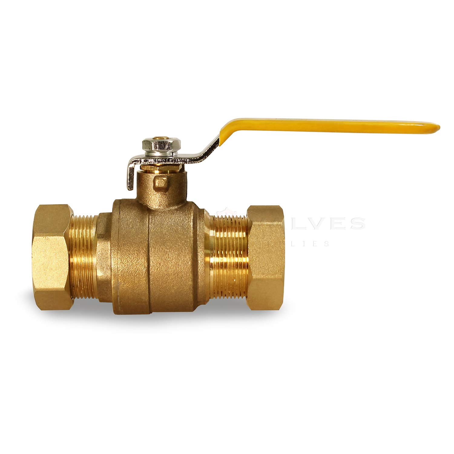 Midline Valve 822223M-5 Premium Brass Full Port Ball Valve, 1 in. Compression Connections (5 Pack)