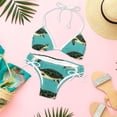 thumbnail image 6 of Turtle Seamless Detachable Sponge Adjustable Strap Bikini Set Two-Pack Swimsuit Swim Suit - Beach Pool Vacation Club, 6 of 6