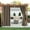 E, variant on Linen Look Indoor/Outdoor Curtains 52x63in White, 1 Panel, Waterproof Grommet Curtains, Sun Blocking Privacy Textured Curtains for Patio Pergola Porch Deck Lanai Cabana Living Room
