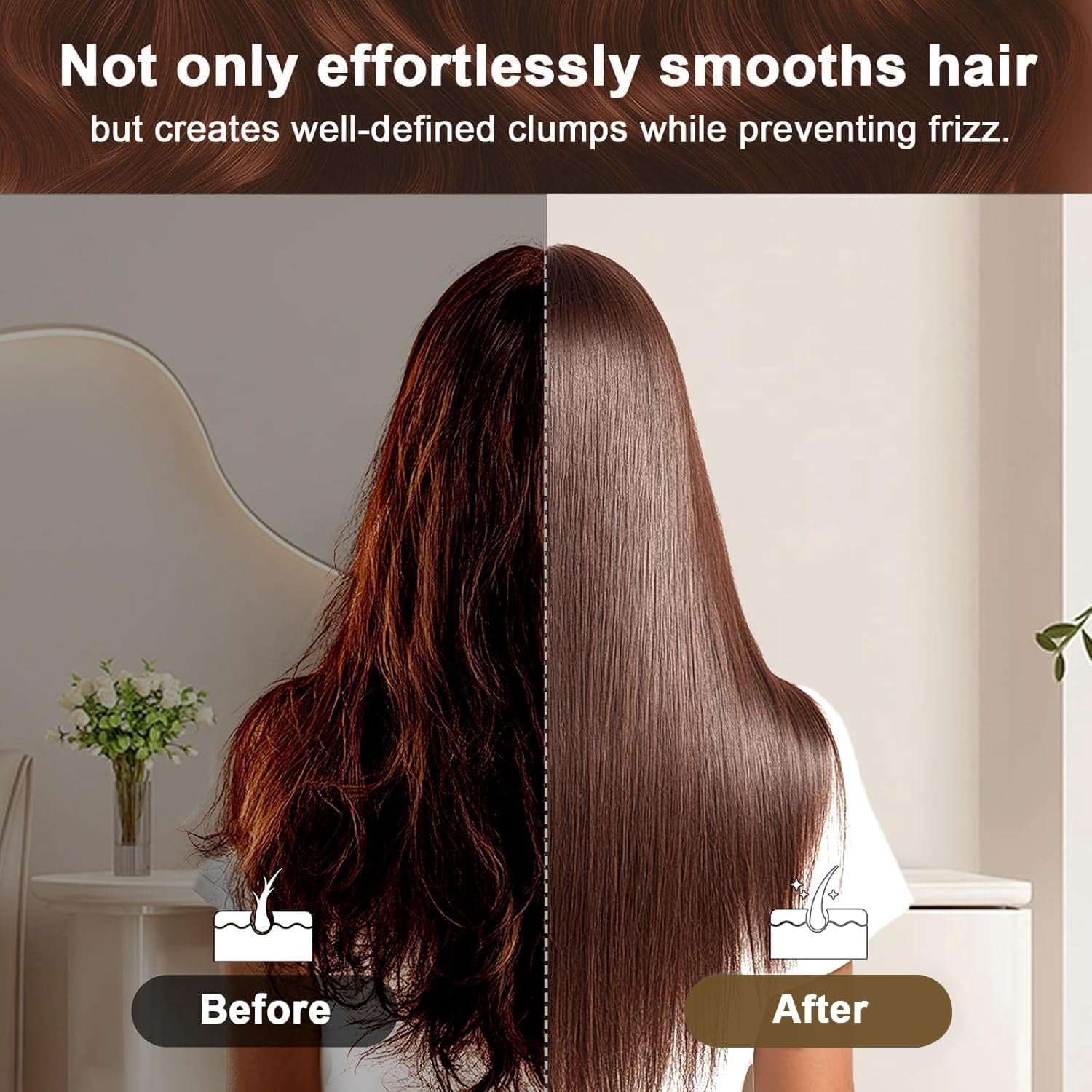 Gentle Scalp Massage Boar Bristle Hair Brush for Fine Hair, Ultimate Smoothing Vented Detangler Wet Brush for Women – A Great Gift