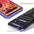 thumbnail image 3 of for Google Pixel 6a Wallet Case, with Credit Card Holder Stand Kickstand Slim Rugged Shockproof Heavy Duty Defender Armor Military Grade Protective Case for Google Pixel 6a,Purple, 3 of 9