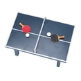 thumbnail image 1 of HLONK Miniature Table Tennis Set Wooden Pong Paddle Set Furniture Sports Accessories, 1 of 6