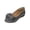 Gray, variant on Xdegoge Womens Dress Shoes Low Wedge Loafers Suede Finish Large Bow Knot Pointed Round Toe Closed Toe Slip On Professional Office Work Fashionable Walking Pumps Casual
