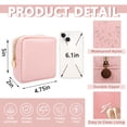 thumbnail image 2 of Estuche de maquillaje UIXIZQ, minineceser de viaje de nailon, Flamingo, 2 of 7