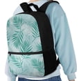 thumbnail image 4 of KUIFORTI Backpack Kids School Bags Casual Lightweight Daypack with Adjustable Straps Zippered Rucksack Elementary School Students Book Organizer, Tropical Palm Leaves, 4 of 6