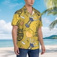 thumbnail image 5 of Haiem White Wine Seamless Printed Hawaiian Shirt for Men - Men’s Casual Beach Summer Shirts - Stretch Fabric with Modern Fit-Small, 5 of 9