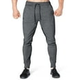 thumbnail image 3 of BROKIG Mens Thigh Mesh Gym Jogger Pants, Casual Slim Fit Tapered Workout Training Sweatpants with Zipper Pocket (XX-Large, Dark Gray), 3 of 9