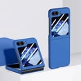 thumbnail image 1 of Frusde Compatible with Samsung Galaxy Z Flip 5 Case with Screen Protector Shockproof Anti-Resistant Cover-Blue, 1 of 6