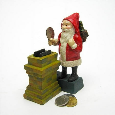 Design Toscano Santa at the Chimney Collectors' Die Cast Iron Mechanical Coin Bank