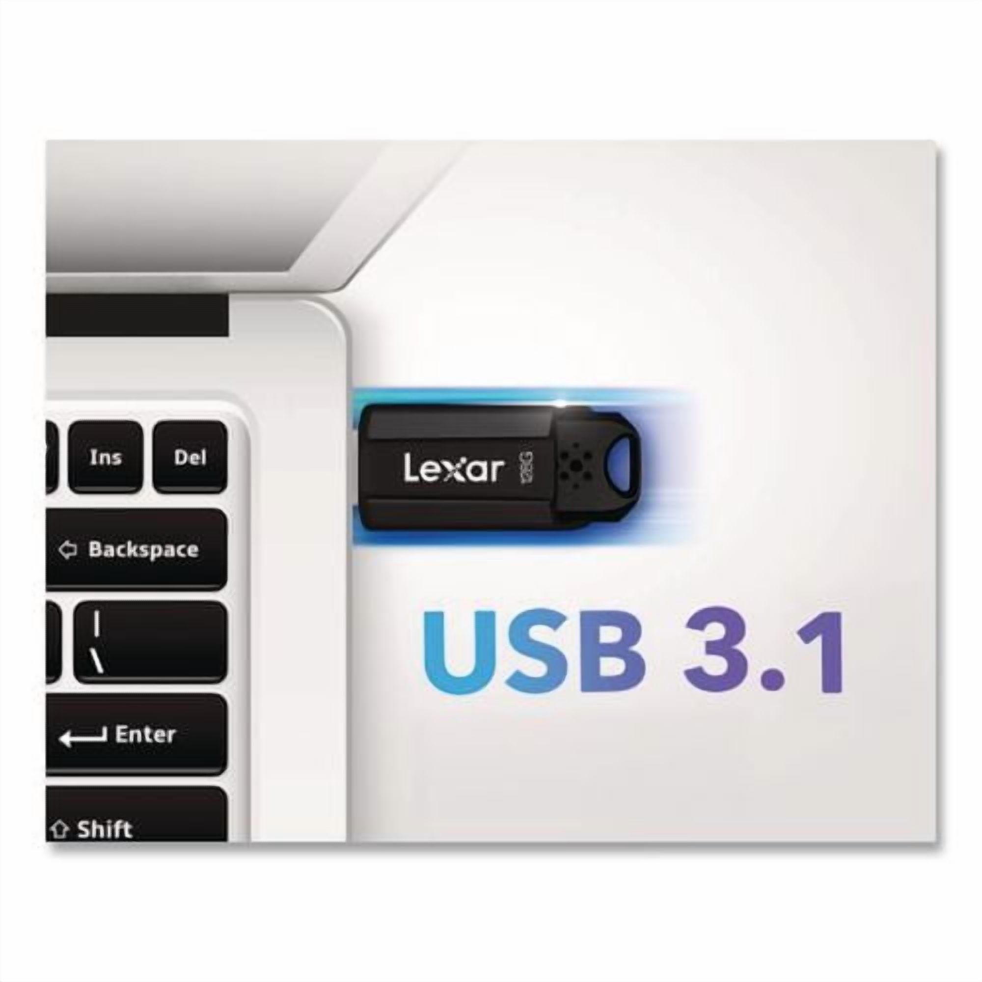 S803.1 USB Flash Drive, 128 GB, Black | Bundle of 2