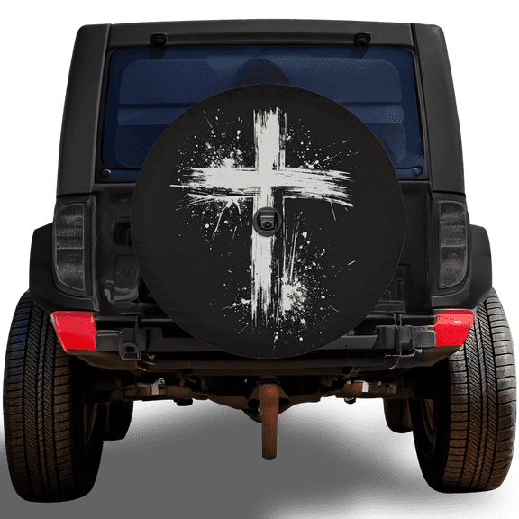Christian Faith Religious Spare Tire Cover Without Backup Camera Hole
