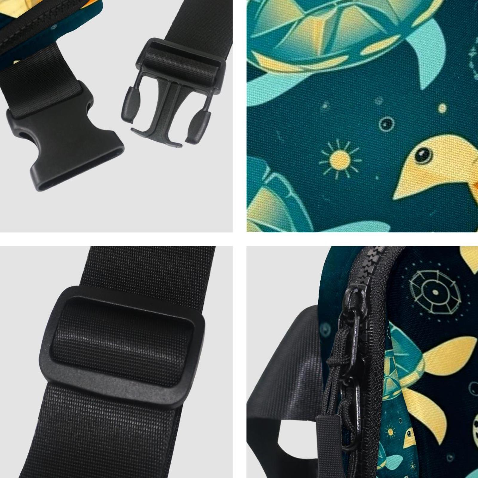 Sea turtles Running Belt Waist Packs Fanny Bag: Lightweight, Adjustable, with Extension Strap, Unisex