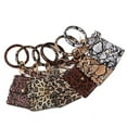 thumbnail image 2 of Wristlet Bracelet Keychain Circle Key Ring Pocket Credit Card Holder Circle Key Ring Tassel Keychains Bangle Purse for Women 13#, 2 of 6