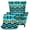 Turquoise, variant on HELLHERO Spandex 2 Piece Wingback Chair Slipcover for Banquet, Stain Resistant Soft Single-Seat Wingback Armchair Covers, Yellow Floral Print