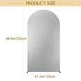 thumbnail image 4 of Wedding Arch Backdrop Cover, Stretchy Spandex Wall Arch Covers Fitted Glitter Round Top Chiara Backdrop Covering for Wedding Birthday Party Baby Shower Ceremony Banquet Decoration, 4 of 9
