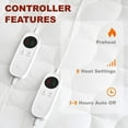 Heated Mattress Pad Queen Size with Dual Control WaterResistant