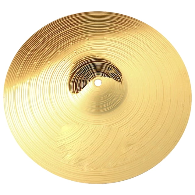 Miangastore Cymbal Golden Round Metal Cymbal for Drums Durable 1Pcs 10 Inches