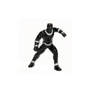 Lykan Hypersport Black with Black Panther Diecast Figure Marvel Series 1/24 Diecast Model Car by Jada