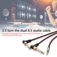 thumbnail image 4 of Cable de audio 3,5mm 1/8' TRS a 6,35mm 1/4' TS Mono Sunnimix 1 metro, 4 of 7