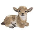 thumbnail image 6 of Hi-Line Gift Ltd. Small Brown & White Baby Lamb Lying Down, 6 of 6