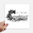 thumbnail image 1 of Monstre Repère Croquis Paysage Autocollant Tags Mur Image Ordinateur Portable Autocollant Auto-Adhésif, 1 of 1
