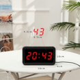 thumbnail image 4 of (rouge) Horloge Numrique, Mode Nuit Automatique, 3 Niveaux De Luminosit Led, Aliment Par Batterie, 12/24 Heures, Rveil Pour Enfants, Personnes Ges, 4 of 5
