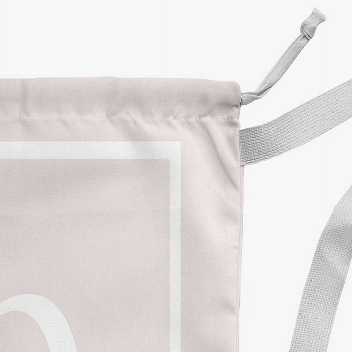 Simply Daisy Canvas Classic Monogram 18 x 29 in Q Laundry Bag
