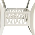 thumbnail image 3 of vidaXL Garden Table White 90x90x73 cm Cast Aluminium, 3 of 4