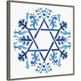 thumbnail image 2 of Amanti Art Indigo Hanukkah Collection C Framed Canvas Wall Art Print, 2 of 7