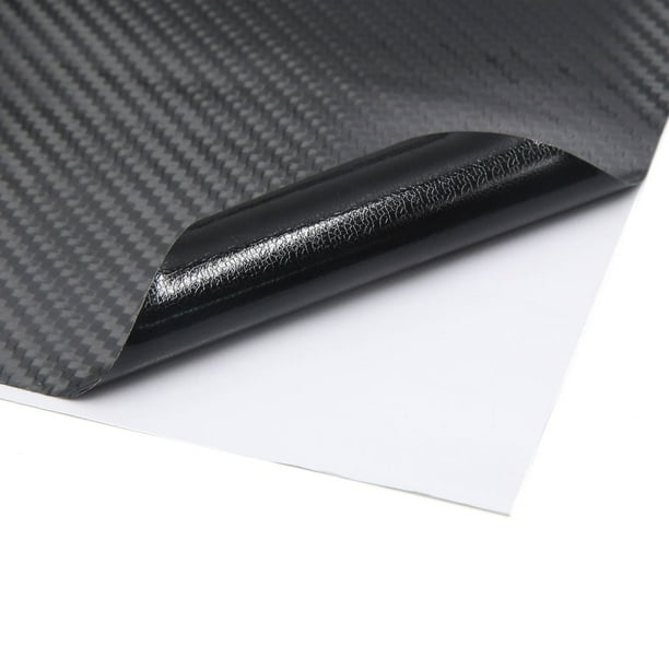 200x50cm 5D Fibre carbone noir auto-adhésif Motif Pellicule vinyle Voiture  