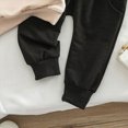 thumbnail image 6 of Xudanell Boy Baby Clothes Boys Winter Suit Boys Casual Letter AUNTIE'S LITTLE MAN Printing Long Sleeve Sweatshirt Solid Color Pants Set 6 12 18 24 Months 2T 3T, 6 of 6