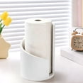 thumbnail image 3 of geerera Countertop Paper Towel Holder, Wood Round Base with Iron Stand, One-Handed Tear Dispenser for Kitchen and Bath, Kitchen Organizer, Home Accessory, 3 of 8