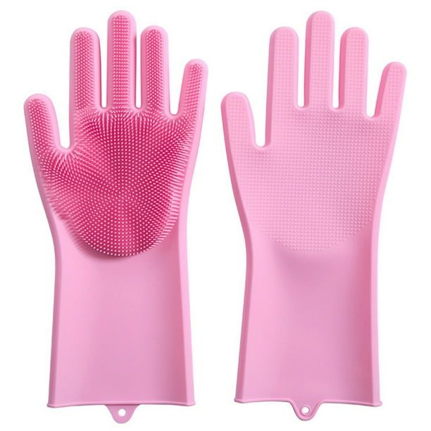 Magic Gloves Scrubbing Gloves for Dishes, Dishwashing Gloves With Scrubbers, Dish Gloves for Kitchen, Car Wash, and Pet Care Guantes Para Limpieza 1 Pair, 2 Gloves - Walmart.com