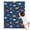 Dark Blue Dinosaurs, variant on Dark Blue Dinosaurs ROAR Pattern Blanket,Comfortable Soft Flannel Throw Blanket,All Season,Warm Lightweight Blankets for Sofa Bed Couch Living Room Chair,30"x40"