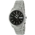 thumbnail image 2 of Seiko Men's Silvertone Stainless-Steel Bracelet Black Dial Watch, 2 of 2