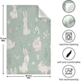thumbnail image 5 of Cute Rabbit Bunny Kitchen Tea Towels Set of 4 Absorbent Hand Dish Towels, Vintage Floral Bird Dishcloths Lint-Free 18x28 Inch Fast Drying for Cooking Baking Home Clean, 5 of 7