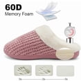 thumbnail image 3 of Pantuflas de espuma viscoelástica para mujer, cómodas, cálidas y acogedoras, antideslizantes, para interior y exterior., 3 of 5