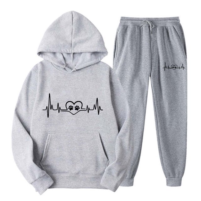 Puntoco, moda para mujer, abrigo informal deportivo con estampado, pantalones largos, suéter con capucha, tops, conjunto de pantalones, conjunto con capucha de manga larga, liquidación Puntoco Puntoco-3468