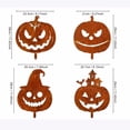 thumbnail image 2 of Fall Decorations Outdoor, 2D Rusted Metal Pumpkin Yard Stakes, Jack‑O‑Lantern Silhouette for Halloween Lawn Garden Fall Decor, 2 of 5