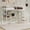 White, variant on Morufur Twin Loft Bed with L-shaped Desk and Storage Space for Bedroom, Heavy Duty Metal Bed with Stairs, Continuous Belt Railing, No Spring Box Needed, White