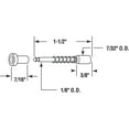 thumbnail image 2 of Window Screen Plunger Latch Nylon with 3/8 in. - 7/16 in. Frame (25-pack), 2 of 2
