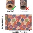 Birthday Wrapping Paper,Gift Wrapping Paper Roll,Kraft Wrapping Paper ...