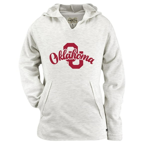 Girls Youth Garb Natural Oklahoma Sooners Hadley Lightweight Sweatshirt