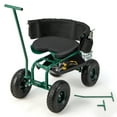 thumbnail image 1 of Costway Chariot de Jardin Roulant Siège de Travail de Jardinage Extérieur avec Hauteur Réglable et Rangement pour Outils, 1 of 10