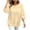Beige, variant on Women's Oversized Sweatshirts Plus Size 3/4 Sleeve Crew Neck Pullover Tops Casual Lightweight Tunic Blouse (XL, Hot Pink)