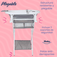 thumbnail image 3 of Bañera Para Bebé Ibaby Fiume Plegable Con Organizador y cojín gris, 3 of 10